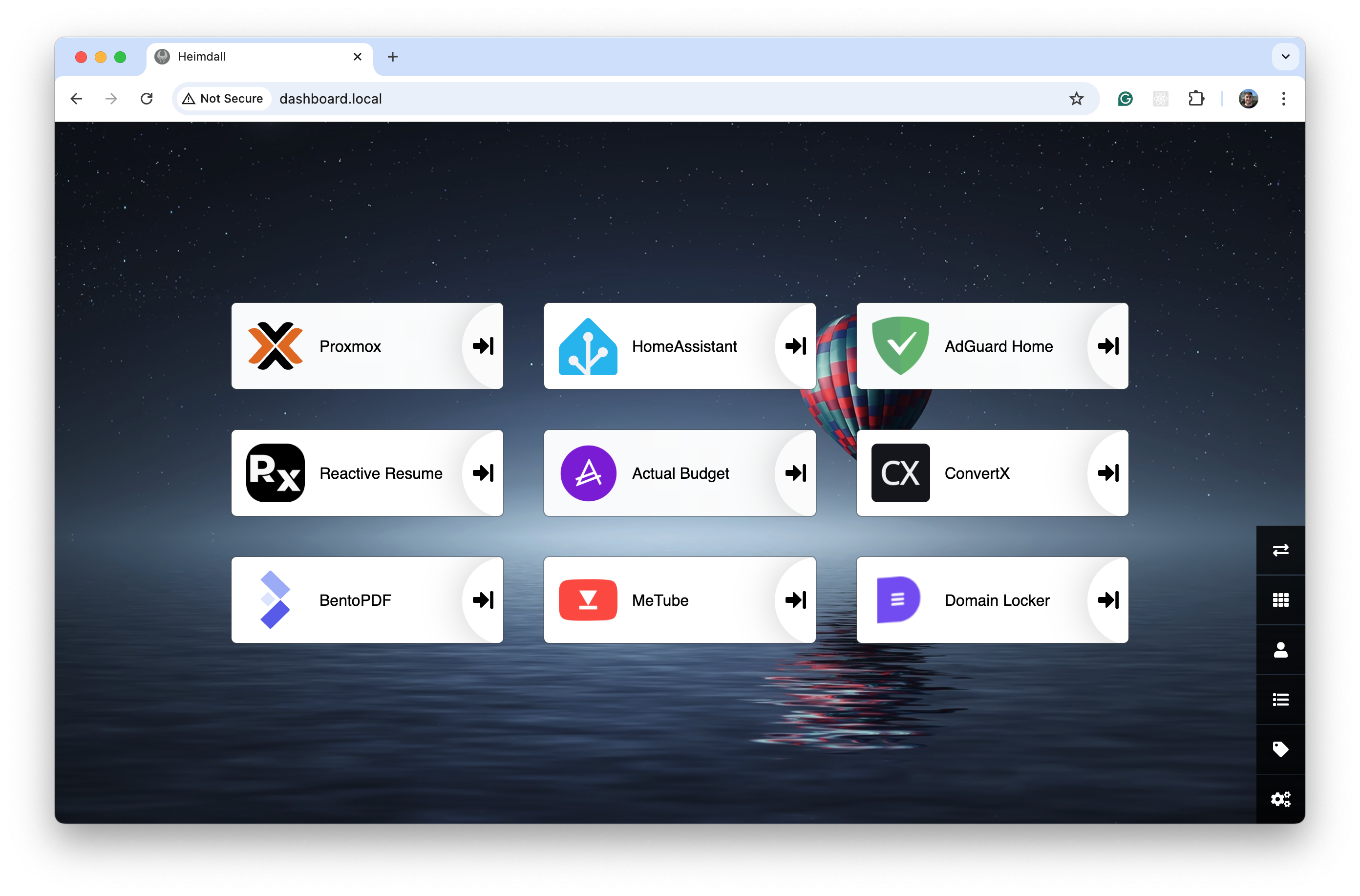 Heimdall Dashboard
